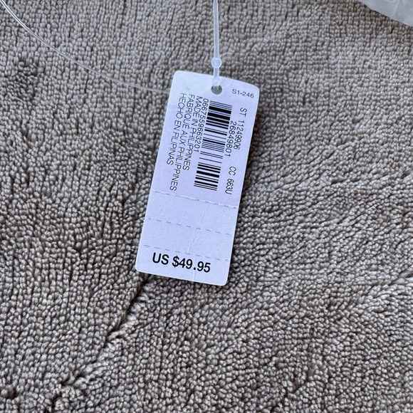 NWT Victoria's Secret Faux Leather Tote Bag Purse, Off-White - Picture 8 of 8